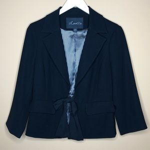 Forever 21 Black Tie Blazer | M